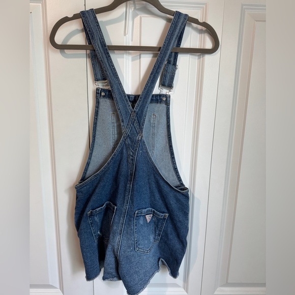 Guess Women’s Light Blue Denim Shortalls Size XS - Picture 2 of 4